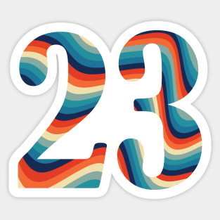 23 Retro 2 Sticker